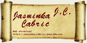 Jasminka Čabrić vizit kartica